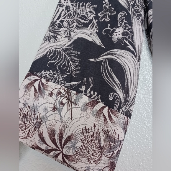 Thought Tencel Floral Printed Coquette Feminine Shift Dress - Picture 13 of 16